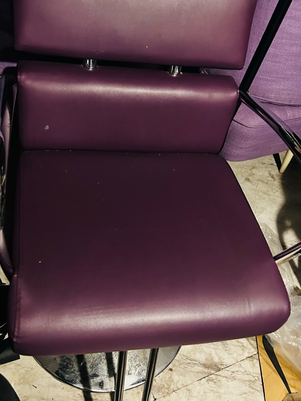 Purple Upholstered Home Accent Chair